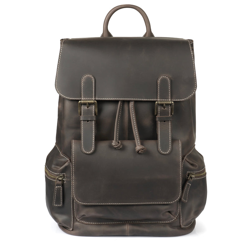 best leather backpacks under 100 MegaGear Valley Handcrafted Top Grain Leather Backpack Camel