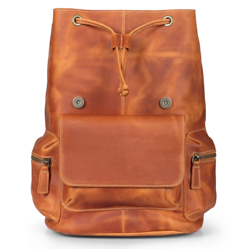 MegaGear Valley Handcrafted Top Grain Leather Backpack