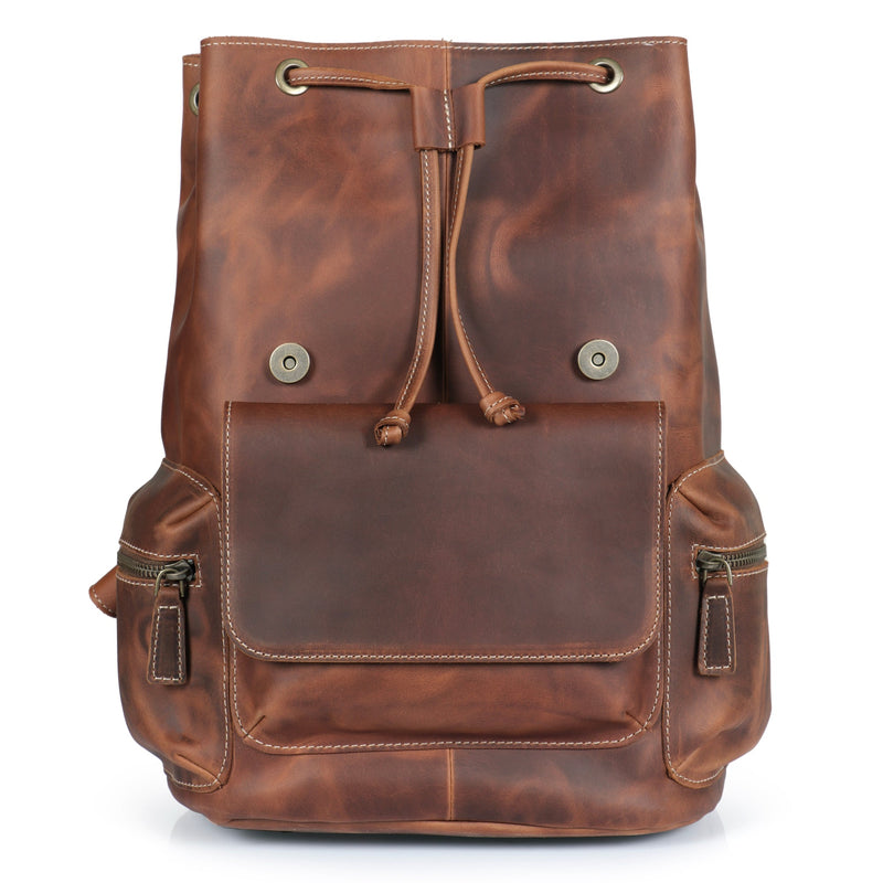 bolongaro trevor leather grain backpack MegaGear Valley Handcrafted Top Grain Leather Backpack – MegaGear Store