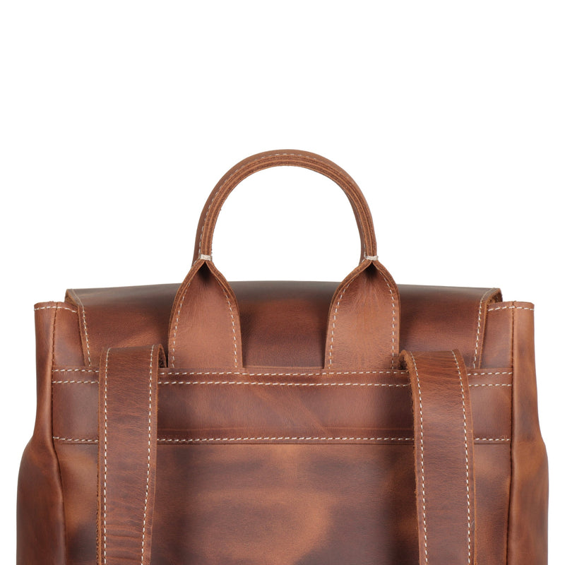 MegaGear Valley Handcrafted Top Grain Leather Backpack