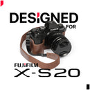 MegaGear Fujifilm X-S20 Ever Ready Genuine Leather Camera Half Case