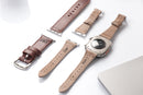 MegaGear Top Grain Leather Apple Watch Band Strap - Replacement Men & Women 42mm - 49mm and 38mm - 41mm, Apple Watch Series 10, Ultra, Ultra2, 9, 8, 7, 6, 5, 4, 3, SE