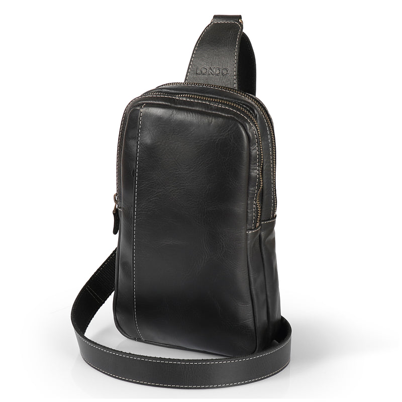 Unisex leather crossbody bag Clearance