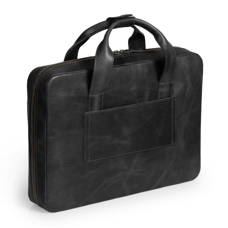 Londo Top Grain Leather Travel 16” Laptop Bag - Briefcase Satchel Portfolio Notebook Tablet Messenger Bag for Men & Women, Business, Organizer Brown