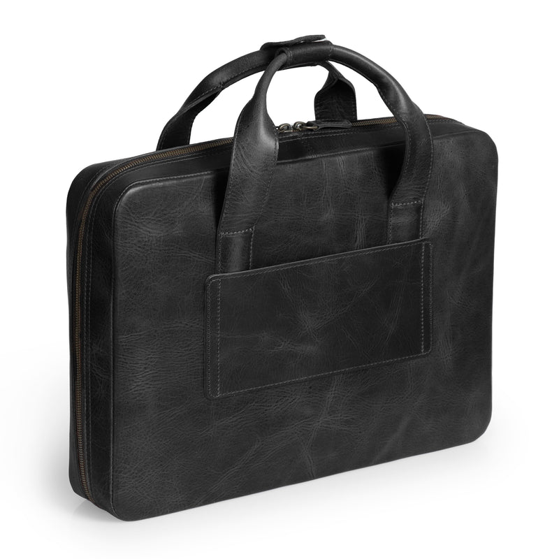 best leather mens laptop bag for travel Londo Top Grain Leather Travel 16” Laptop Bag