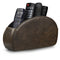 Londo Remote Control Holder with 5 Pockets, Store DVD, Blu-Ray, TV, Roku or Apple TV Remotes, Italian Top Grain Leather with Suede Lining