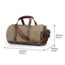 Londo Canvas Duffel Bag - Vintage Retro Travel Bag Overnight Weekender Bag Carry-On Luggage Bag with Adjustable Shoulder Strap & Interior Pocket - Stylish Gym Bag for Men & Women