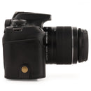 MegaGear Canon EOS Rebel T7 (18-55mm), 2000D (18-55mm) Ever Ready Leather Camera Case and Strap