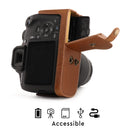 MegaGear Canon EOS Rebel T7 (18-55mm), 2000D (18-55mm) Ever Ready Leather Camera Case and Strap