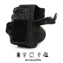 MegaGear Canon EOS Rebel T7 (18-55mm), 2000D (18-55mm) Ever Ready Leather Camera Case and Strap
