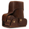 MegaGear Canon EOS Rebel T7 (18-55mm), 2000D (18-55mm) Ever Ready Leather Camera Case and Strap