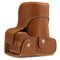 MegaGear Canon EOS Rebel T7 (18-55mm), 2000D (18-55mm) Ever Ready Leather Camera Case and Strap