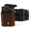 MegaGear Canon EOS Rebel T7 (18-55mm), 2000D (18-55mm) Ever Ready Leather Camera Case and Strap
