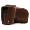 MegaGear Canon EOS Rebel T7 (18-55mm), 2000D (18-55mm) Ever Ready Leather Camera Case and Strap