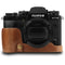 MegaGear Fujifilm X-T3 Ever Ready Top Grain Leather Camera Half Case and Strap