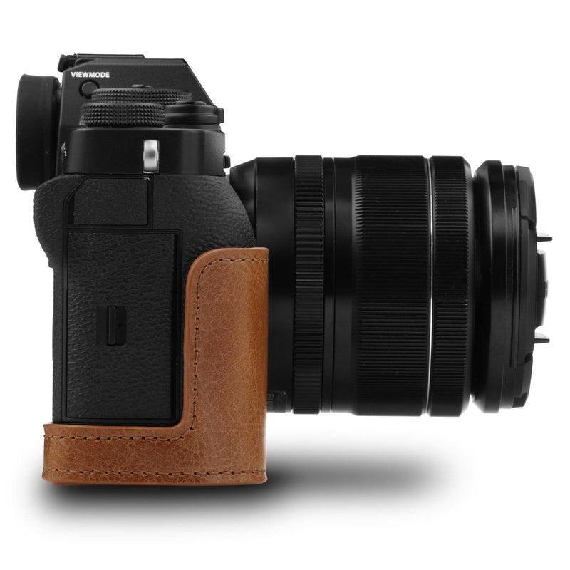 MegaGear Fujifilm X-T3 Ever Ready Top Grain Leather Camera Half Case and Strap