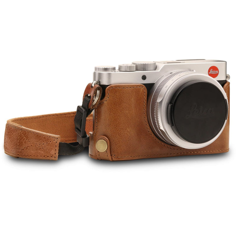 MegaGear MG969 Olympus OM-D E-M10 Mark II, E-M10 Ever Ready - Demi Étui en Cuir avec Bandoulière MegaGear MG969 Olympus OM-D E-M10 Mark II, E-M10 Ever Ready - Demi Étui en Cuir avec Bandoulière