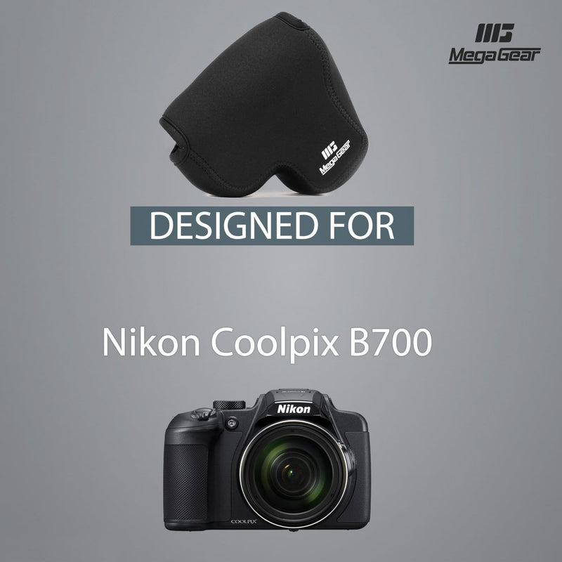 MegaGear Nikon Coolpix B700 Ultra Light Neoprene Camera Case, with Carabiner