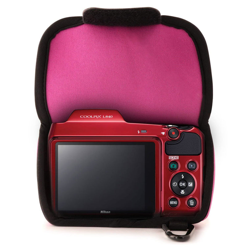 MegaGear Nikon Coolpix L840 Ultra Light Neoprene Camera Case, with Carabiner