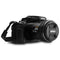 MegaGear Nikon Coolpix P1000 Ever Ready Leather Camera Half Case and Strap