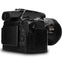 MegaGear Nikon Coolpix P1000 Ever Ready Leather Camera Half Case and Strap
