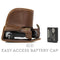 Leather Camera Case MegaGear For Panasonic Lumix Gx800 Gf7 Gf8 Gf9 With 12 32mm Lens 912197