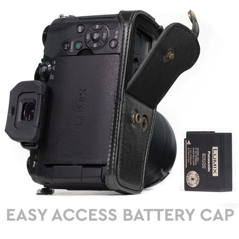 MegaGear MG1258 Panasonic Lumix DC TZ95, TZ90 Ever Ready Lederen Camera Case Met Draagriem Zwart 751138687 MegaGear MG1258 Panasonic Lumix DC TZ95, TZ90 Ever Ready Lederen Camera Case Met Draagriem Zwart 751138687