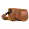 MegaGear Panasonic Lumix DMC-GX85, DMC-GX80 (12-32mm) Ever Ready Leather Camera Case and Strap