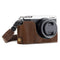 MegaGear Panasonic Lumix DMC-GX85, DMC-GX80 Ever Ready Leather Camera Half Case and Strap