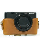 MegaGear Sony Cyber-shot DSC-HX95, DSC-HX99, DSC-HX80, DSC-HX90V Ever Ready Leather Camera Case with Strap