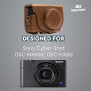 MegaGear Sony Cyber-shot DSC-HX95, DSC-HX99, DSC-HX80, DSC-HX90V Ever Ready Leather Camera Case with Strap