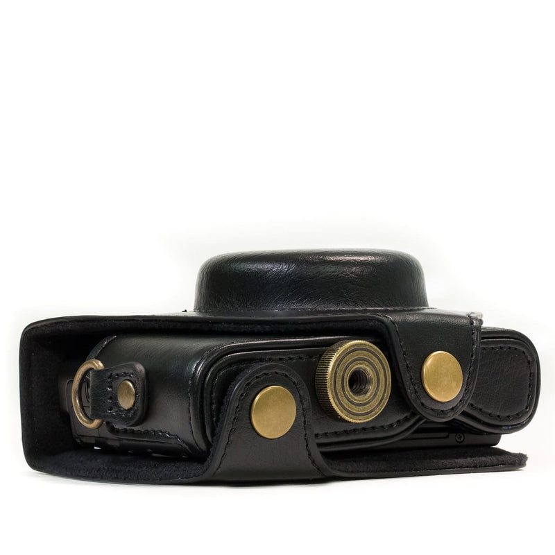 MegaGear Sony Cyber-shot DSC-HX95, DSC-HX99, DSC-HX80, DSC-HX90V Ever Ready Leather Camera Case with Strap