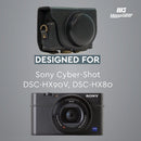 MegaGear Sony Cyber-shot DSC-HX95, DSC-HX99, DSC-HX80, DSC-HX90V Ever Ready Leather Camera Case with Strap