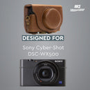 MegaGear Sony Cyber-shot DSC-WX500 Ever Ready Leather Camera Case with Strap