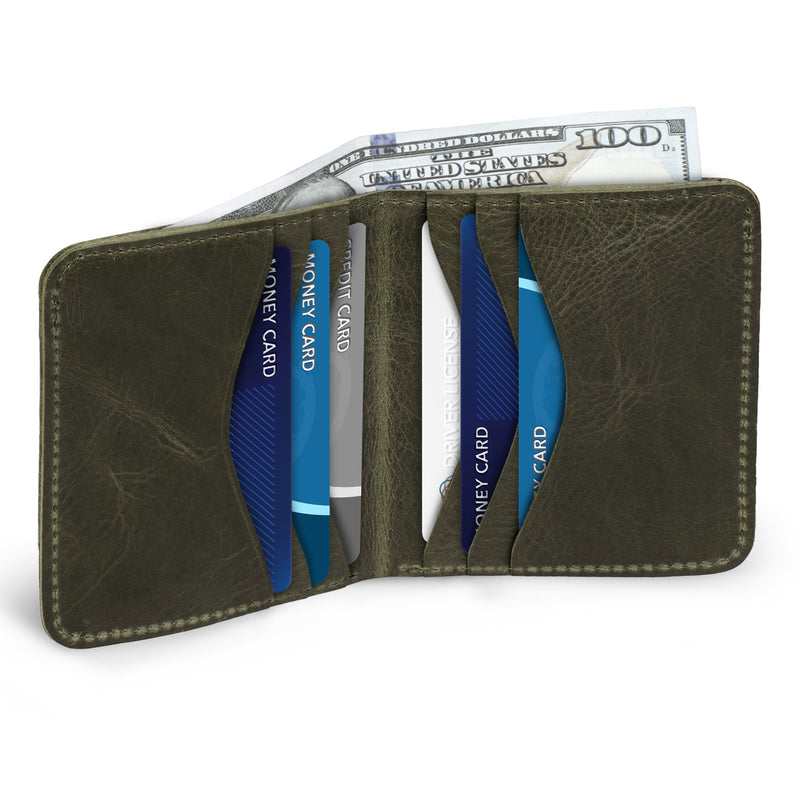 Front Pocket Wallet, Best American Steerhide Leather, Slim