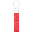 Leather Personalized Keychains - Custom Leather Key Chains, Engraved Elegant Keyrings with Sturdy Rings for Keys