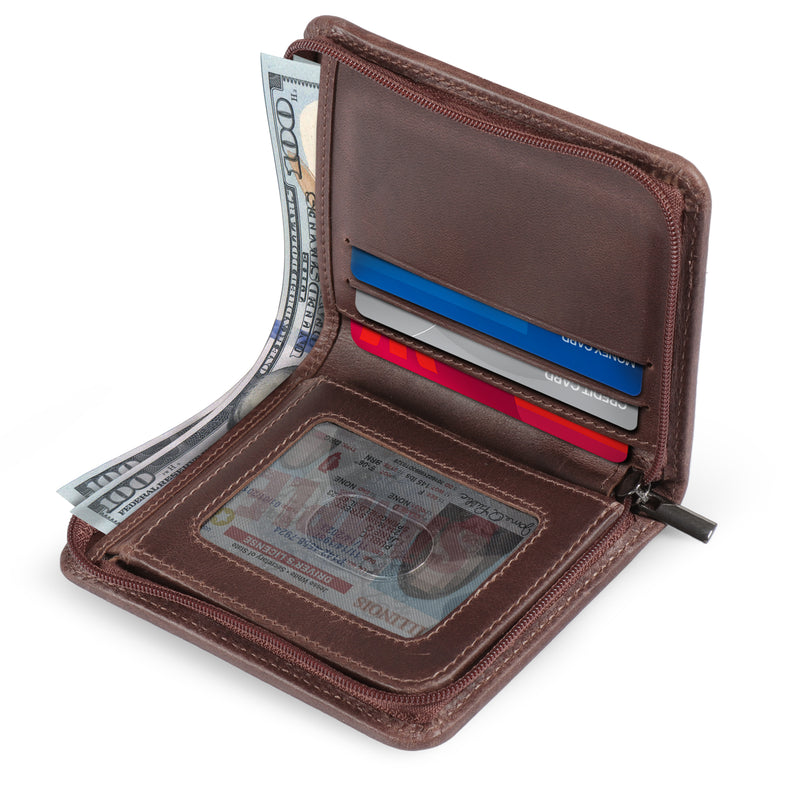 Wallet for Men Bifold Stylish Wallet Slim Includes Window and