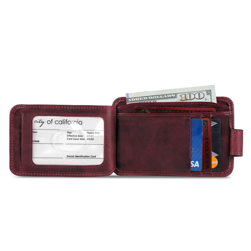 Red Genuine Leather Contact Wallet For Women And Men Short And Small Wallet  With Coin Compartment By Portfel Damski From Wholesalervip01, $18.44 |  DHgate.Com
