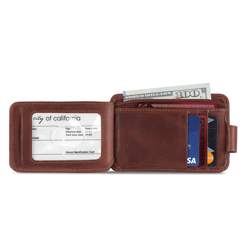 Men's Wallet RFID Blocking Slim Money Clip Credit ID Card Holder Thin  Minimalist 