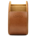 Londo Remote Control Holder with 5 Pockets, Store DVD, Blu-Ray, TV, Roku or Apple TV Remotes, PU Leather with Suede Lining