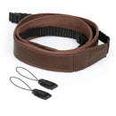 MegaGear SLR, DSLR Leather Shoulder or Neck Strap for Canon, Nikon, Samsung, Olympus, Sony, Fujifilm, Panasonic Cameras