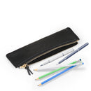 Londo Top Grain Leather Pen Case with Zipper Closure, Pencil Pouch Stationery Bag