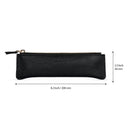 Londo Top Grain Leather Pen Case with Zipper Closure, Pencil Pouch Stationery Bag