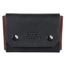 Otto Angelino Top Grain Leather Credit and Business Card Case with Snap Fastener Closure, Unisex