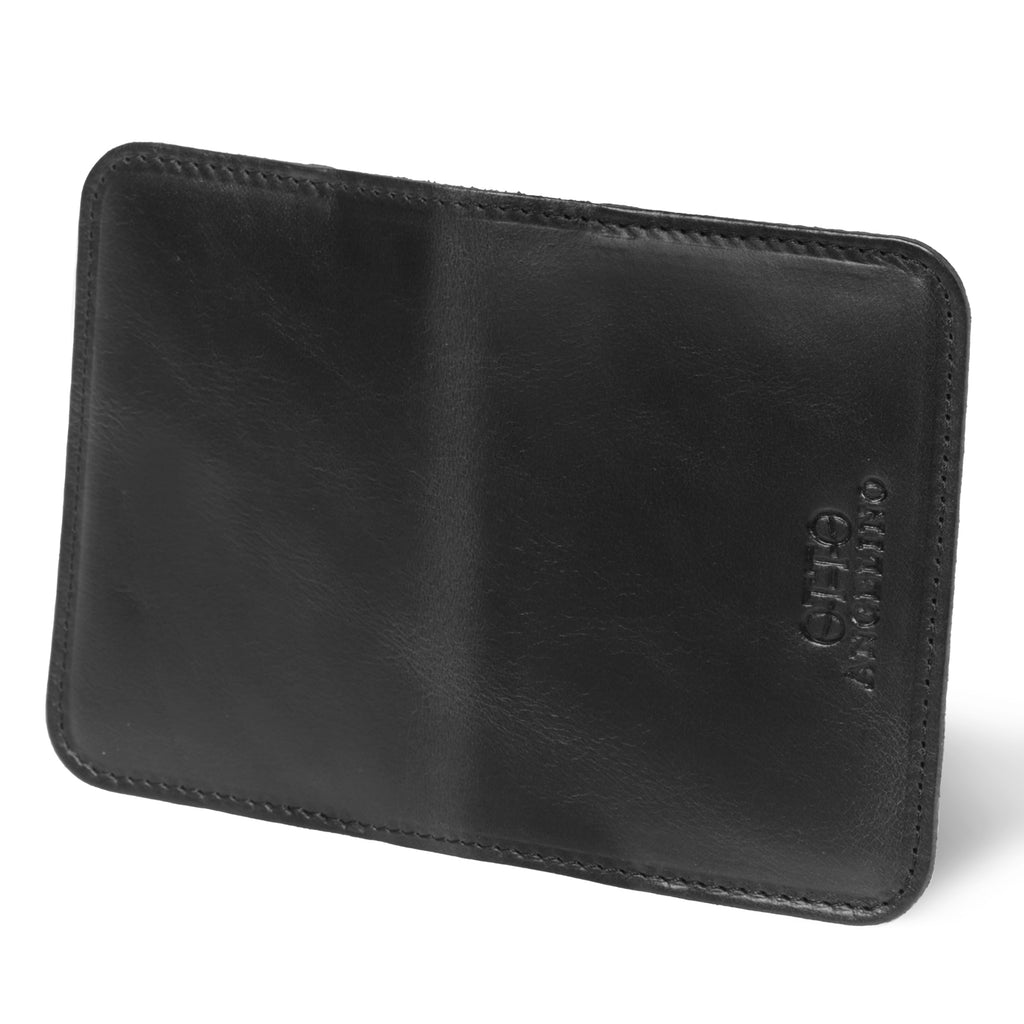 Otto Angelino Top Grain Leather Minimalist Wallet, Bank Cards Money ...