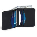 Otto Angelino Top Grain Leather Ultra Slim Bifold Card and Cash Wallet, Unisex