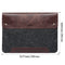 MegaGear Fine Leather and Fleece Sleeve Bag for MacBook Pro, MacBook Air and iPad Case