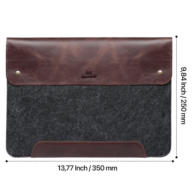 macbook gear MegaGear Fine Leather and Fleece Sleeve Bag for MacBook Pro MacBook – MegaGear Store