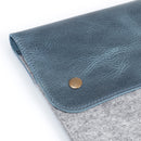 MegaGear Fine Leather and Fleece Sleeve Bag for MacBook Pro, MacBook Air and iPad Case