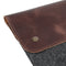 MegaGear Fine Leather and Fleece Sleeve Bag for MacBook Pro, MacBook Air and iPad Case